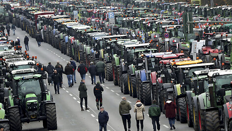 Vokietijoje &ndash; ūkininkų protestas