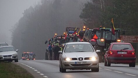 Ūkininkų protestas &Scaron;ilutėje