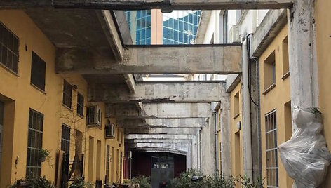 Vaizdai i&scaron; loftų miestelio buvusioje keramikos gamykloje Milane