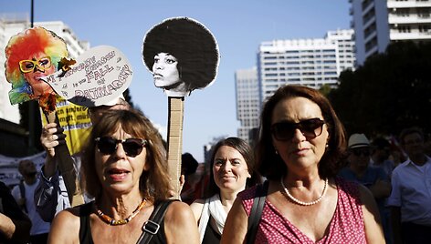 De&scaron;imtys tūkstančių žmonių Berlyne dalyvavo demonstracijoje prie&scaron; rasizmą