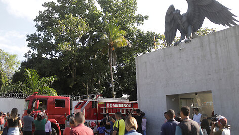 Gaisras Brazilijos futbolo klubo &bdquo;Flamengo&ldquo; pastate