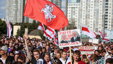 Protestuotojai Minske