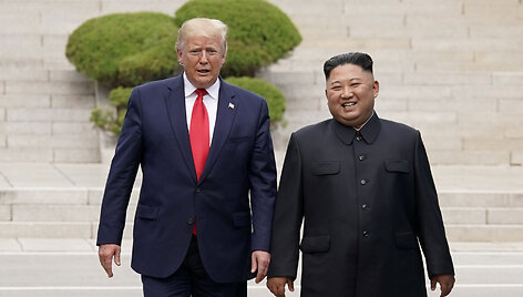 Donaldas Trumpas ir Kim Jong Unas