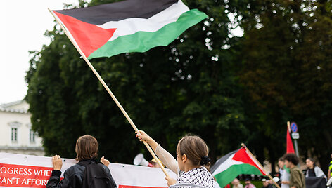 Protestas prie&scaron; Lietuvos politikų bendradarbiavimą su Izraeliu