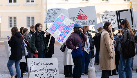 Kultūros bendruomenės protestas prie&scaron; kandidatą į kultūros ministrus