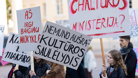 Kultūros bendruomenės protestas prie&scaron; kandidatą į kultūros ministrus