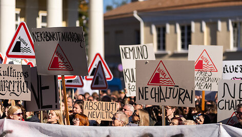 Kultūros bendruomenės protestas prie&scaron; kandidatą į kultūros ministrus