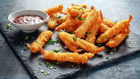 Krevetės tempura te&scaron;loje
