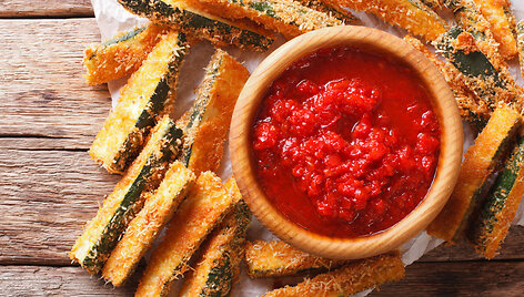 Cukinijos tempura te&scaron;loje