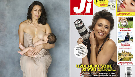 Fotografė Rūta Andre ir žurnalo JI vir&scaron;elis