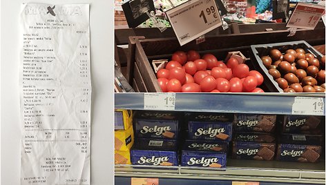 Maisto produktų kainų palyginimas / Nuotr. koliažas