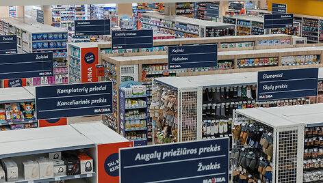 Pramonės prekių skyrius MAXIMOJE