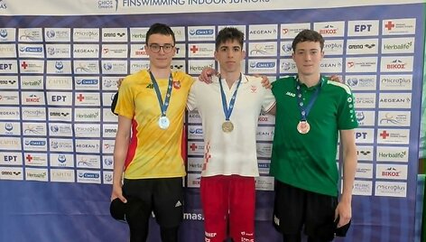 Lietuvos sportininkas Michail &Scaron;i&scaron;ko tapo Europos jaunių plaukimo su pelekais vicečempionu
