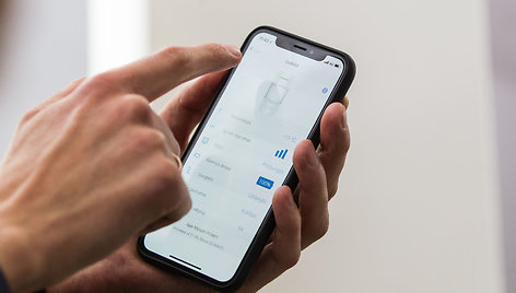 Namų apsaugos valdymas išmaniajame telefone