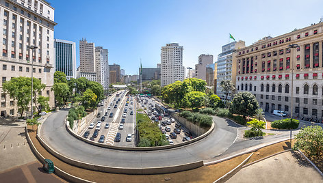 San Paulo Brazilijoje viadukas Viaduto do Chá