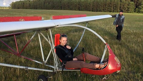 Sklandytuvo pilotė Elzė Maslauskaitė