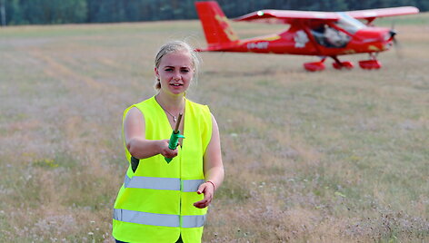 Sklandytuvo pilotė Elzė Maslauskaitė