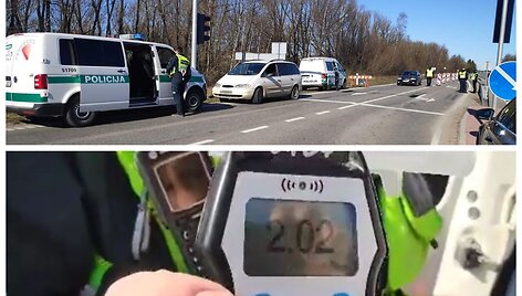 &Scaron;iaulių patikros poste įkliuvęs girtas vairuotojas
