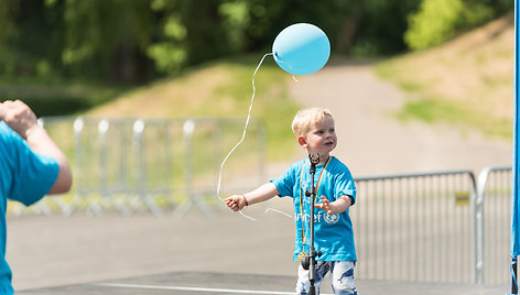 UNICEF vaikų bėgimo Kretingoje akimirka 