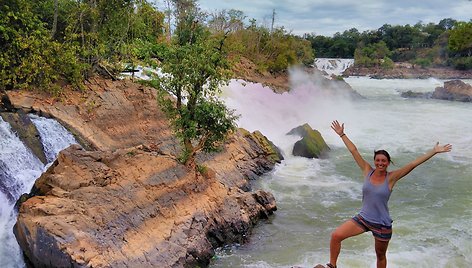 Ingridos Virkšaitės nuotr./Didžiausias Pietryčių Azijos krioklys Laosas