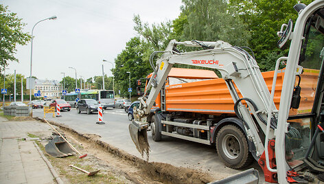 Olandų gatvės atnaujinimo darbai