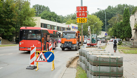 Olandų gatvės atnaujinimo darbai