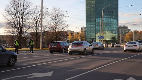 Edukologijos žiede eismo judėjimu rūpinasi policija