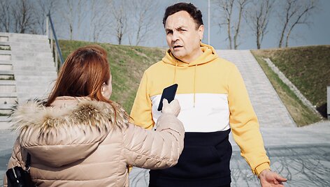 Petras Gražulis Klaipėdoje &scaron;oko pagal dainą &bdquo;Kas ne&scaron;okinės&ldquo;