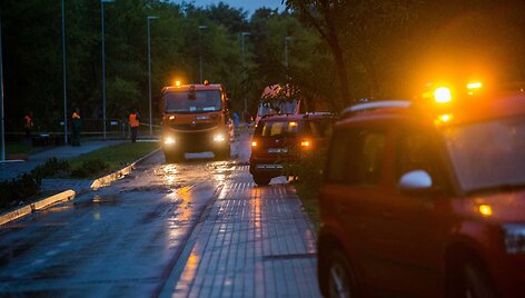 Lietus suardė P. Vilei&scaron;io dviračių taką