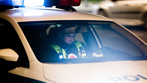 Naktinis policijos reidas Vilniaus mieste