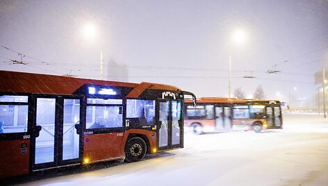 Stiprus snygis užklupo Vilnių 