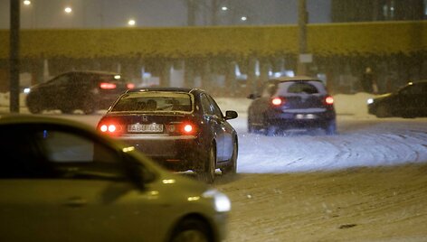 Stiprus snygis užklupo Vilnių 