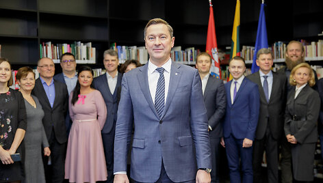 Artūro Zuoko spaudos konferencijos metu buvo pristatyta jo žmonių komanda