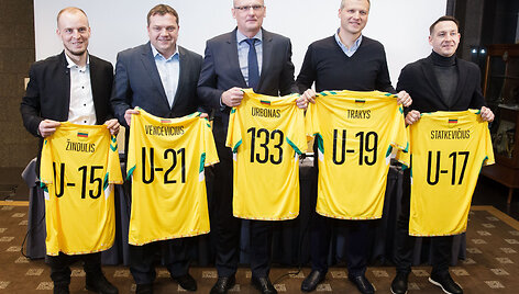Lietuvos futbolo rinktinės naujo trenerio pristatymas