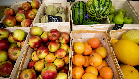 Vaisių ir daržovių tiekėjos „Augmos“ parduotuvė