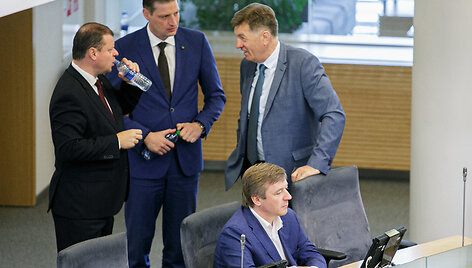 Saulius Skvernelis ir Ramūnas Karbauskis