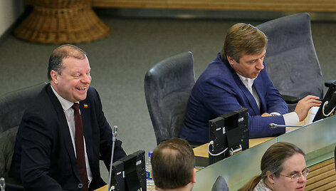 Saulius Skvernelis ir Ramūnas Karbauskis