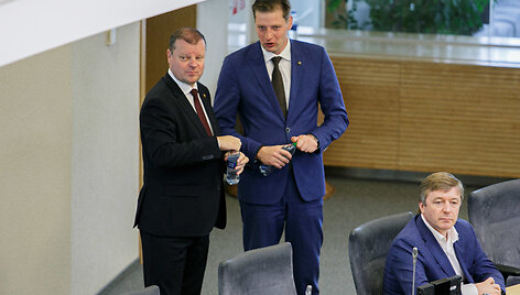 Saulius Skvernelis ir Ramūnas Karbauskis