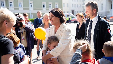 Diana Nausėdienė dalyvavo S.Daukanto aikštėje vyksiančioje paramos šventėje „Mažoj širdelėj – didelės idėjos“