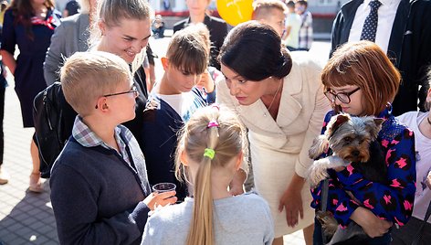 Diana Nausėdienė dalyvavo S.Daukanto aikštėje vyksiančioje paramos šventėje „Mažoj širdelėj – didelės idėjos“