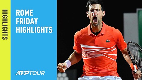highlights-djokovic-overcomes-delpo-nadal-schwartzman-reach-sf-rome-2019