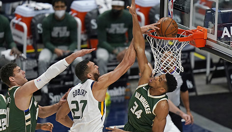 Rudy Gobert'as prieš Giannį Antetokounmpo