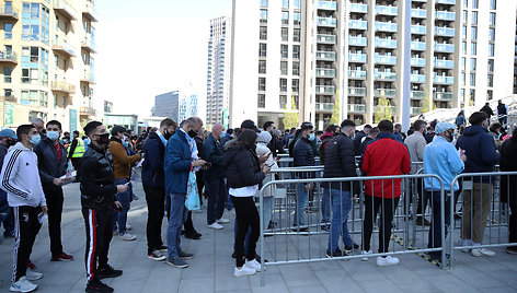 Aistruoliai Londono „Wembley“ stadione