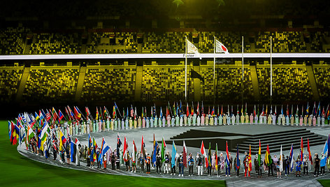 Uždarymo ceremonijos akimirka