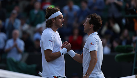 Stefanos Tsitsipas ir Dominicas Thiemas