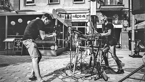 Klipo filmavimo akimirka
