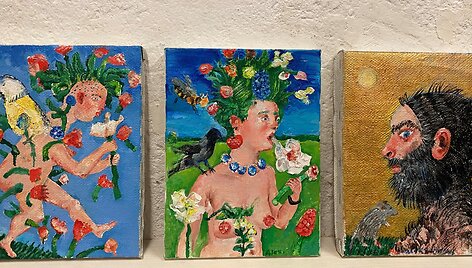 Nuotaikingi tapytojo Aleksandro Vozbino kūriniai. &bdquo;Flora I, II&ldquo; ir &bdquo;Fauna&ldquo;