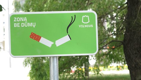 Vilniaus vaikų žaidimų aikštelėse nebeliks rūkalių