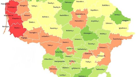 Audrų žemėlapis