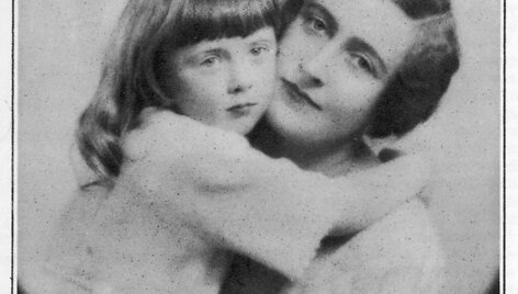 Agatha Christie su dukra Rosalinda 1924 metais.